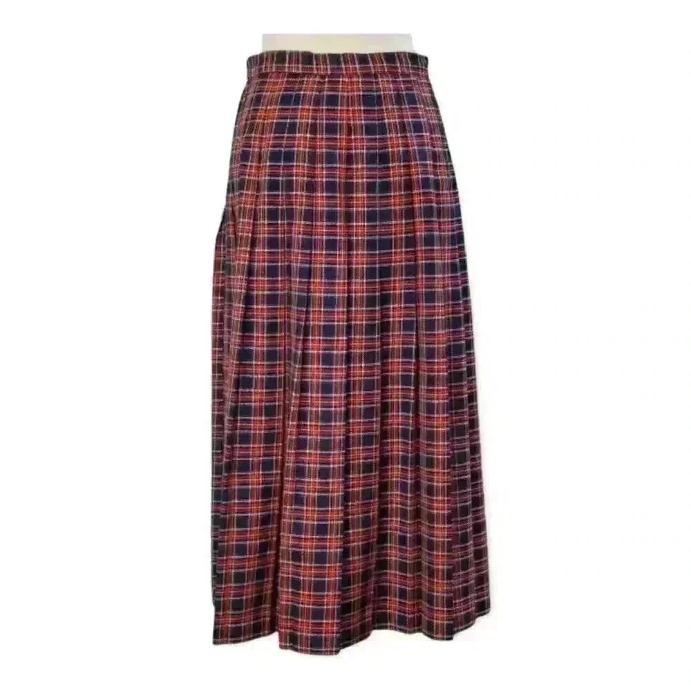 Sands Studio New York Vintage Pleated Plaid Skirt - Picture 7 of 13